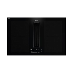 Индукционная панель конфорок со встроенной вытяжкой KMDA 7676 FL-U BlackPerfection (80 см.)